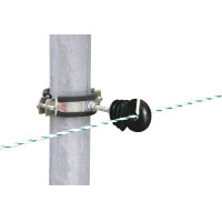 Suporte de fixação para postes redondos Kerbl Preto Suporte de fixação para postes redondos Kerbl Preto