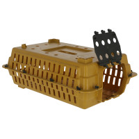 Gaiola de transporte para aves AKO Castanho