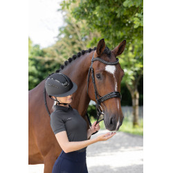 Capacete de equitação Elite Polo Covalliero Preto Capacete de equitação Elite Polo Covalliero Preto