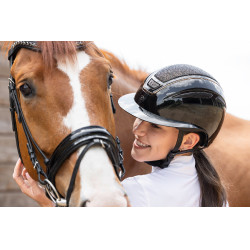 Capacete de equitação Elite Polo Covalliero Lacado preto Capacete de equitação Elite Polo Covalliero Lacado preto