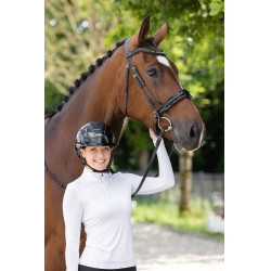 Capacete de equitação Elite Polo Covalliero Lacado preto Capacete de equitação Elite Polo Covalliero Lacado preto