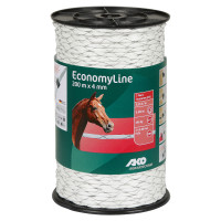 Cordão de cerca com enrolamento cruzado EconomyLine AKO Branco