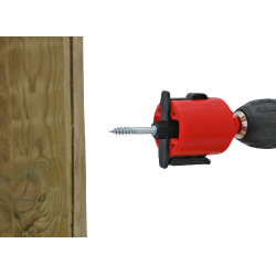 Ponta de aparafusar para isolador anular e de encaixe AKO Vermelho