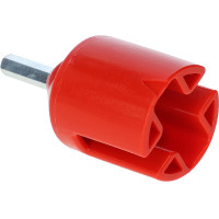 Ponta de aparafusar para isolador anular e de encaixe AKO Vermelho