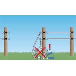 Clip para Cerca AKO Preto