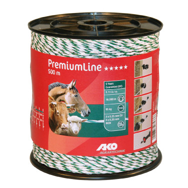 Fio de vedação PremiumLine AKO Branco / verde Fio de vedação PremiumLine AKO Branco / verde