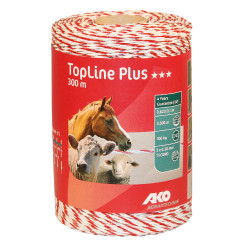 Fio de cerca TopLine Plus AKO Branco / vermelho