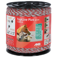 Fio de cerca TopLine Plus AKO Branco / vermelho