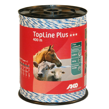 Fio de cerca TopLine Plus AKO Branco / azul