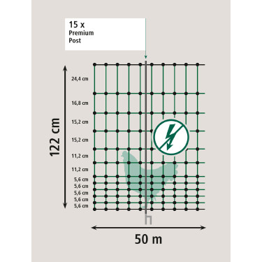 Rede de aves Premium AKO Verde Rede de aves Premium AKO Verde