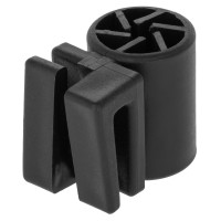 Isolador adicional para estacas redondas e ovais AKO Preto