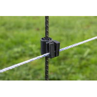 Isolador adicional para estacas redondas e ovais AKO Preto