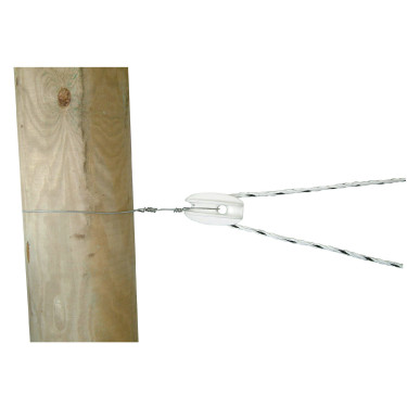 Isolador de canto tipo “ovo” AKO Branco