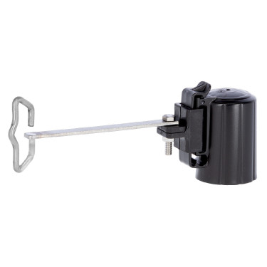 Isolador de topo, solução de canto para fita/cordão T-Post AKO Preto Isolador de topo, solução de canto para fita/cordão T-Post AKO Preto