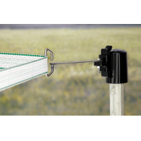 Isolador de topo, solução de canto para fita/cordão T-Post AKO Preto