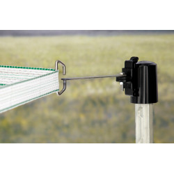 Isolador de topo, solução de canto para fita/cordão T-Post AKO Preto Isolador de topo, solução de canto para fita/cordão T-Post AKO Preto