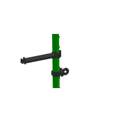 Isolador espaçador T-Post AKO Preto