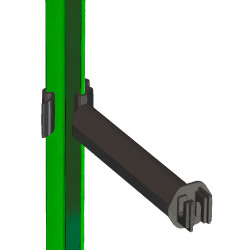 Isolador espaçador T-Post AKO Preto