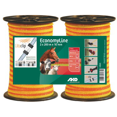 Kit de duas fitas de cerca EconomyLine AKO