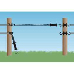 Kit de fecho com mola AKO Preto