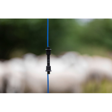 Conector com reforços verticais Litzclip® para redes de vedação Kerbl Hobbyfarming Conector com reforços verticais Litzclip® para redes de vedação Kerbl Hobbyfarming