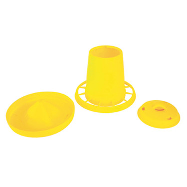 Comedouro para galinhas e pintinhos Kerbl Hobbyfarming Amarelo
