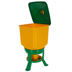 Comedouro com pés Kerbl Hobbyfarming Amarelo / verde