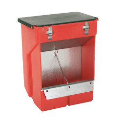 Alimentador suspenso para coelhos Kerbl Hobbyfarming Vermelho