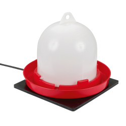 Placa de aquecimento em borracha para bebedouros Kerbl Hobbyfarming Preto