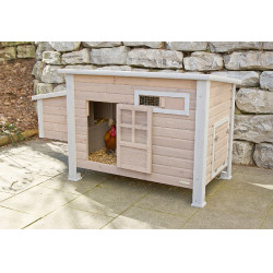 Galpão para galinhas Emma Kerbl Hobbyfarming Natural Castanho