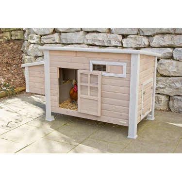 Galpão para galinhas Emma Kerbl Hobbyfarming Natural Castanho