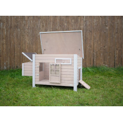 Galpão para galinhas Emma Kerbl Hobbyfarming Natural Castanho