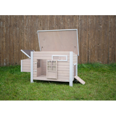 Galpão para galinhas Emma Kerbl Hobbyfarming Natural Castanho