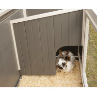 Galinheiro de plástico ECO Samy Kerbl Hobbyfarming Branco / cinza Galinheiro de plástico ECO Samy Kerbl Hobbyfarming Branco / cinza