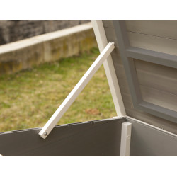 Galinheiro de plástico ECO Samy Kerbl Hobbyfarming Branco / cinza Galinheiro de plástico ECO Samy Kerbl Hobbyfarming Branco / cinza