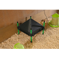 Aba de proteção para placa de aquecimento CosyHeat Kerbl Hobbyfarming Preto