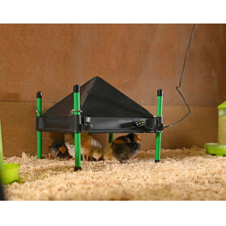 Aba de proteção para placa de aquecimento CosyHeat Kerbl Hobbyfarming Preto