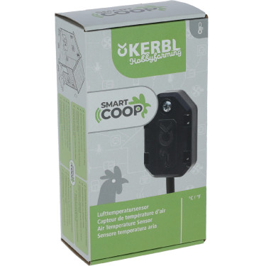 Sensor de temperatura do ar SmartCoop Kerbl Hobbyfarming Preto