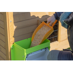 Alimentador com dispositivo anti-pragas Kerbl Hobbyfarming Verde / cinza claro Alimentador com dispositivo anti-pragas Kerbl Hobbyfarming Verde / cinza claro