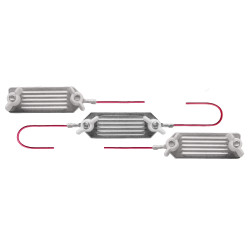 Conector triplo para cordão/faixa AKO