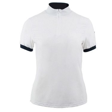 Polo técnico Horze Taylor feminino Branco