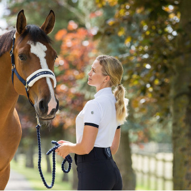 Polo técnico Horze Taylor feminino Branco