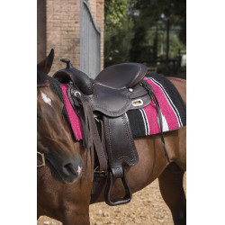 Westride Navajo Teppich Baumwolle/Acryl Rosa / preto / branco