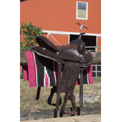 Westride Navajo Teppich Baumwolle/Acryl Rosa / preto / branco