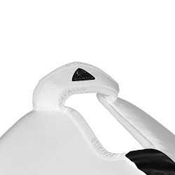 Amortecedor com bolsos configuráveis e almofada Piuma WFS em camurça plana Acavallo Branco