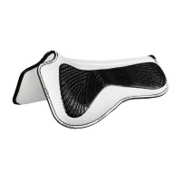 Amortecedor MF DS SW-3DS em camurça com grip em gel plano Acavallo Branco