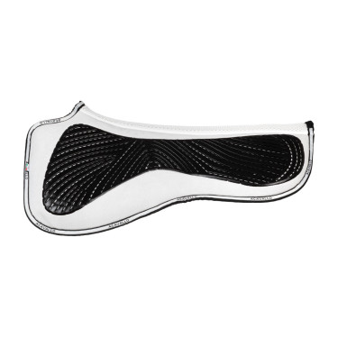 Amortecedor MF DS SW-3DS em camurça com grip em gel plano Acavallo Branco