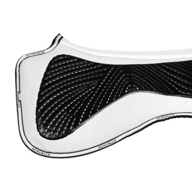 Amortecedor MF DS SW-3DS em camurça com grip em gel plano Acavallo Branco