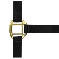 Cabeçada de nylon forrada a couro Norton Preto Cabeçada de nylon forrada a couro Norton Preto