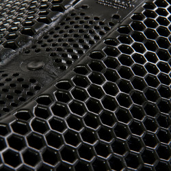 Amortecedor em gel hexagonal Acavallo Preto Amortecedor em gel hexagonal Acavallo Preto